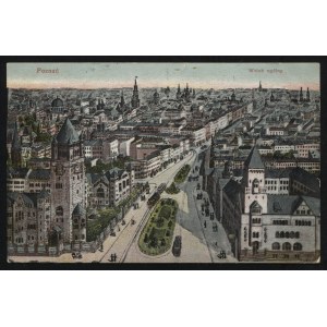 POZNAŃ. Poznań : Widok ogólny ; ok. 1920. J. Themal, Poznań. Pocztówka barwna 9x14 cm...