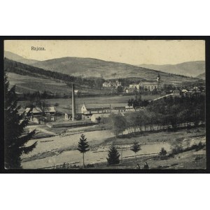 RAJCZA. Rajcza ; ok. 1908. Pocztówka jednobarwna 9x14 cm. Data na znaczku 1908