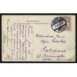 SANOK. Sanok : Ogólny widok - strona południowo-wschodnia ; korespondencja 1927. Nakł. księgarnia K...
