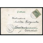 STRZELNO. Prov. Posen : Strelno ; nie po 1900. Pocztówka barwna 9x14 cm. Panorama Strzelna wklejona w ramkę...