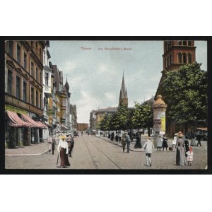 TORUŃ. Thorn : Am Neustädter Markt ; ok. 1910. Kunst u. Verlagsanstalt Schaar u. Dathe, Trier...