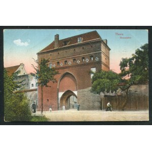 TORUŃ. Thorn : Nonnentor ; ok. 1910. Pocztówka barwna 9x14 cm. Korespondencja dat. 21.9.[19]15...