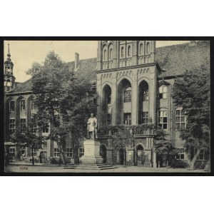 TORUŃ. Thorn : Rathaus mit Denkmal Kaiser Wilhelms des Grossen ; przed 1920...
