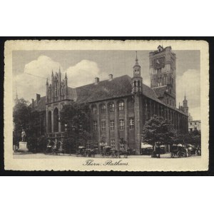TORUŃ. Thorn : Rathaus ; ok. 1910. J. Themal, Posen. Pocztówka jednobarwna 9x14 cm, verso czyste...