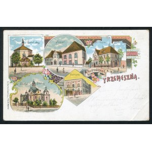 TRZEMESZNO. Pozdrowienie z Trzemeszna ; przed 1906. S. Deresiewicz, Trzemeszna [!]...