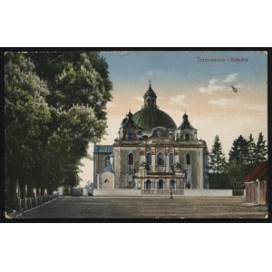 TRZEMESZNO. Trzemeszno : Katedra ; ok. 1930. Druk L. Łukasiewicz, Trzemeszno. Pocztówka barwna 9x14 cm...