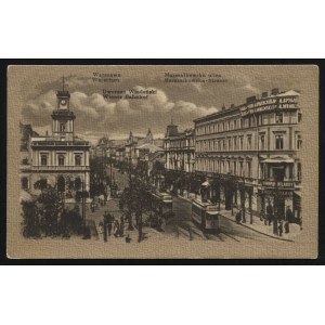 WARSZAWA. Warszawa : Marszałkowska ulica, Dworzec Wiedeński = Warschau : Marszalkowska-Strasse...