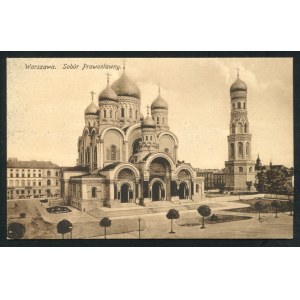WARSZAWA. Warszawa : Sobór Prawosławny ; ok. 1920. AJO. Pocztówka jednobarwna 9x14 cm, verso czyste