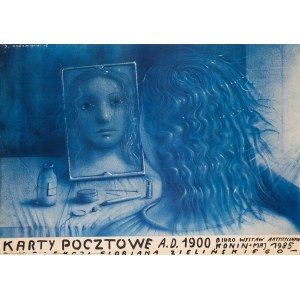 proj. CZERNIAWSKI Jerzy (ur. 1947), Karty pocztowe A.D. 1900. Z kolekcji Floriana Zielińskiego, BWA Konin, 1985