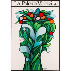 proj. LENICA Jan (1928-2001), La Polonia Vi invita, lata 70. XX w.