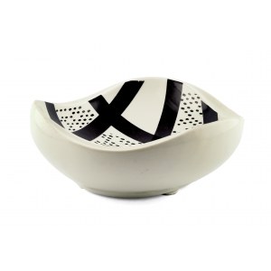 Ćmielów. Zofia Przybyszewska (1901-1966), Large cabinet ashtray - 1956 design, 1950s-60s.