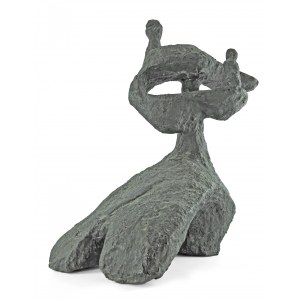 Bildhauerei. Bronze. 48 cm. Alina Slesinska (1922-2009), Mutterschaft, 1961.