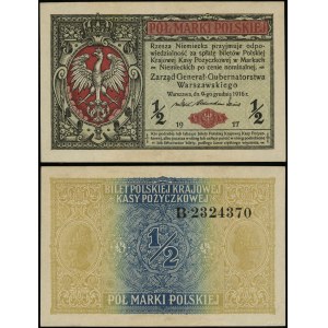 Polska, 1/2 marki polskiej, 9.12.1916