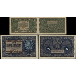 Poľsko, sada 2 bankoviek, 23.08.1919
