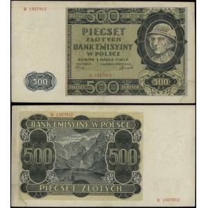 Poľsko, 500 zlotých, 1.03.1940