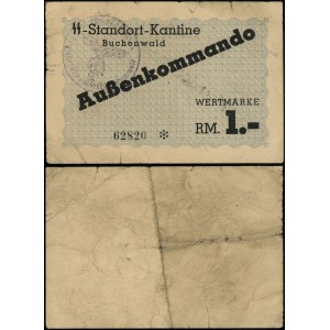 SS-Standort-Kantine Buchenwald, bon na 1 markę, bez daty (1944)