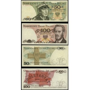 Polska, zestaw: 50 i 100 złotych, 1975-1976