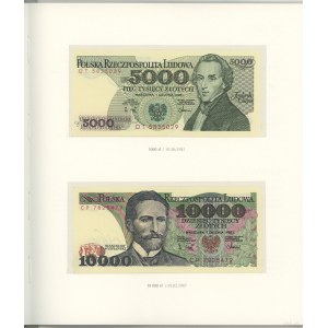 Poľsko, súbor bankoviek v obehu PR, poľské bankovky 1975-1996