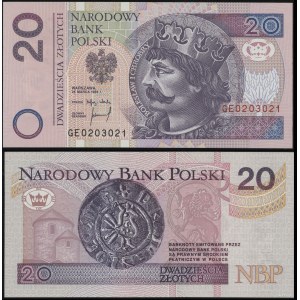 Poľsko, 20 zlotých, 25.03.1994