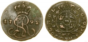 Poland, penny, 1792 MV, Warsaw