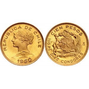 Chile 100 Pesos 1960 So