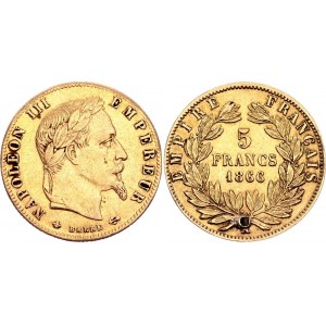 France 5 Francs 1866 A