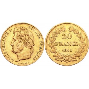 France 20 Francs 1840 A