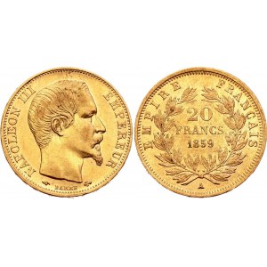 France 20 Francs 1859 A