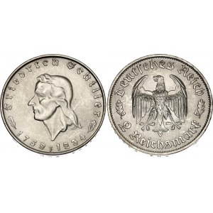 Germany - Third Reich 2 Reichsmark 1934 F