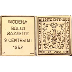 Italian States Modena Postage Stamp 9 Centesimi 1853 21st Century (ND)