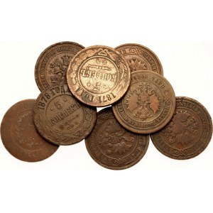 Russia 8 x 5 Kopeks 1869 - 1881