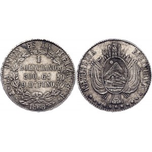 Bolivia 1 Boliviano 1868 PTS FE