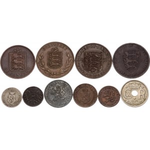 World Lot of 10 Coins 1830 - 1947