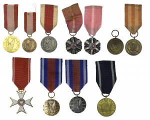 Poland, PRL, medals - set of 10 pieces