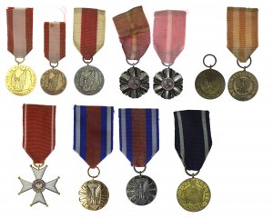 Polonia, PRL, medaglie - set di 10 pezzi