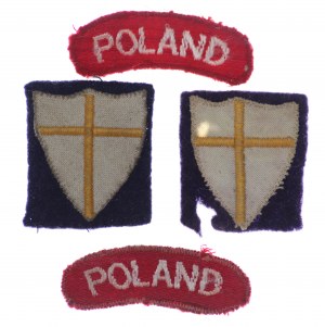 Polska, PSZnZ, Naszywki2 x krzyż 8 Armii i 2x Poland