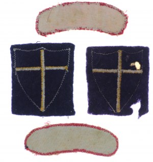 Poland, PSZnZ, Patches2 x 8th Army cross and 2x Poland