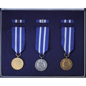 Poland, For Exemplary Service / In Penitentiary Service - in a commemorative box along with badges (3 pcs)