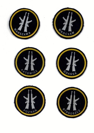 Patches, set of 26 pieces