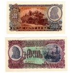 Albania, (100, 50, 10) leke 1957 - zestaw 5 sztuk