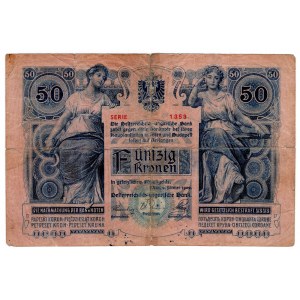 Autriche, 50 couronnes 1902