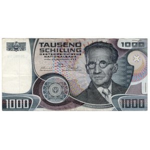 Autriche, 1 000 schilling 1983