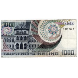 Autriche, 1 000 schilling 1983