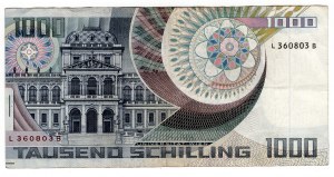 Autriche, 1 000 schilling 1983