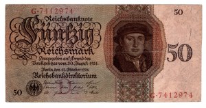 Germany, 50 reichsmark 1924