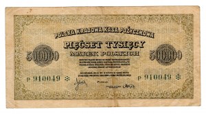 Polska, 500 000 marek polskich 1923, seria P