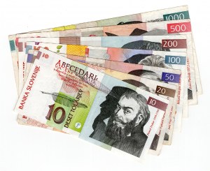 Słowenia, (1000,500,200,100,50,20,10) tolarjev 2003 - zestaw 7 sztuk