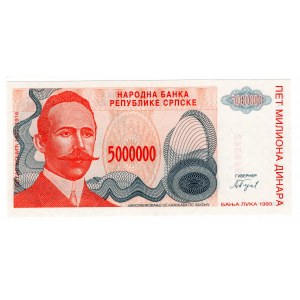Bosnie-Herzégovine, 5 millions de dinars 1993