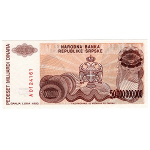 Bosnie-Herzégovine, 50 milliards de dinars 1993