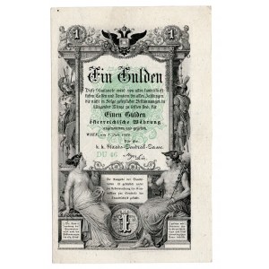 Austria, 1 gulden 1866 - bardzo ładny